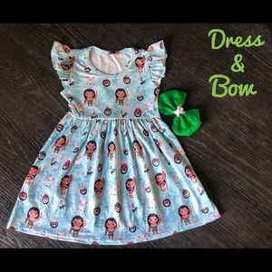 Moana and Pua dress and bow